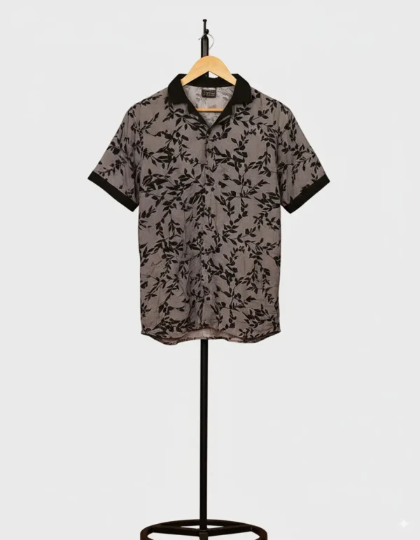 stylish linen half Sleeves Cuban collar shirt