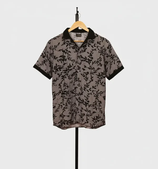 stylish linen half Sleeves Cuban collar shirt